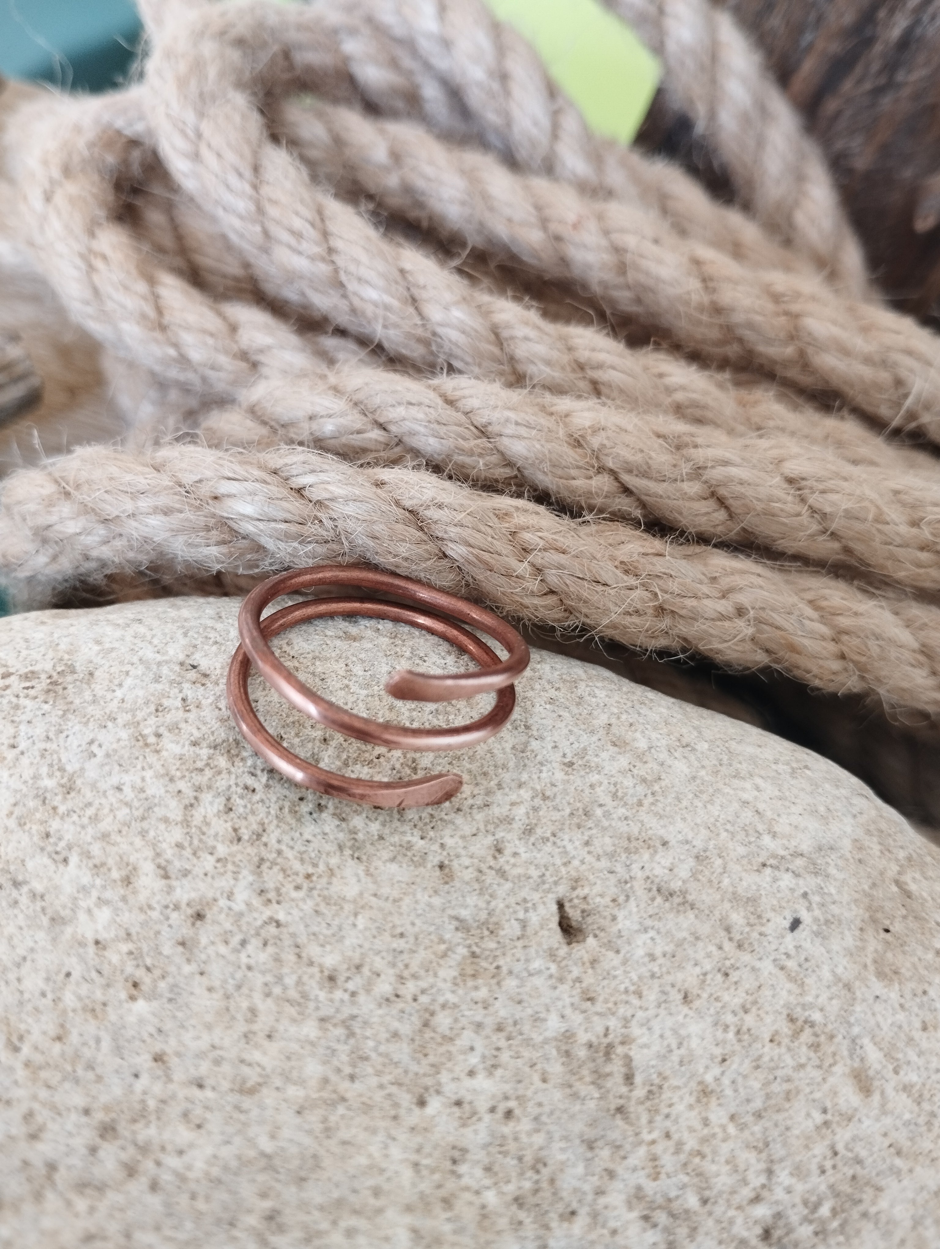 Bague cuivre fabrication artisanale