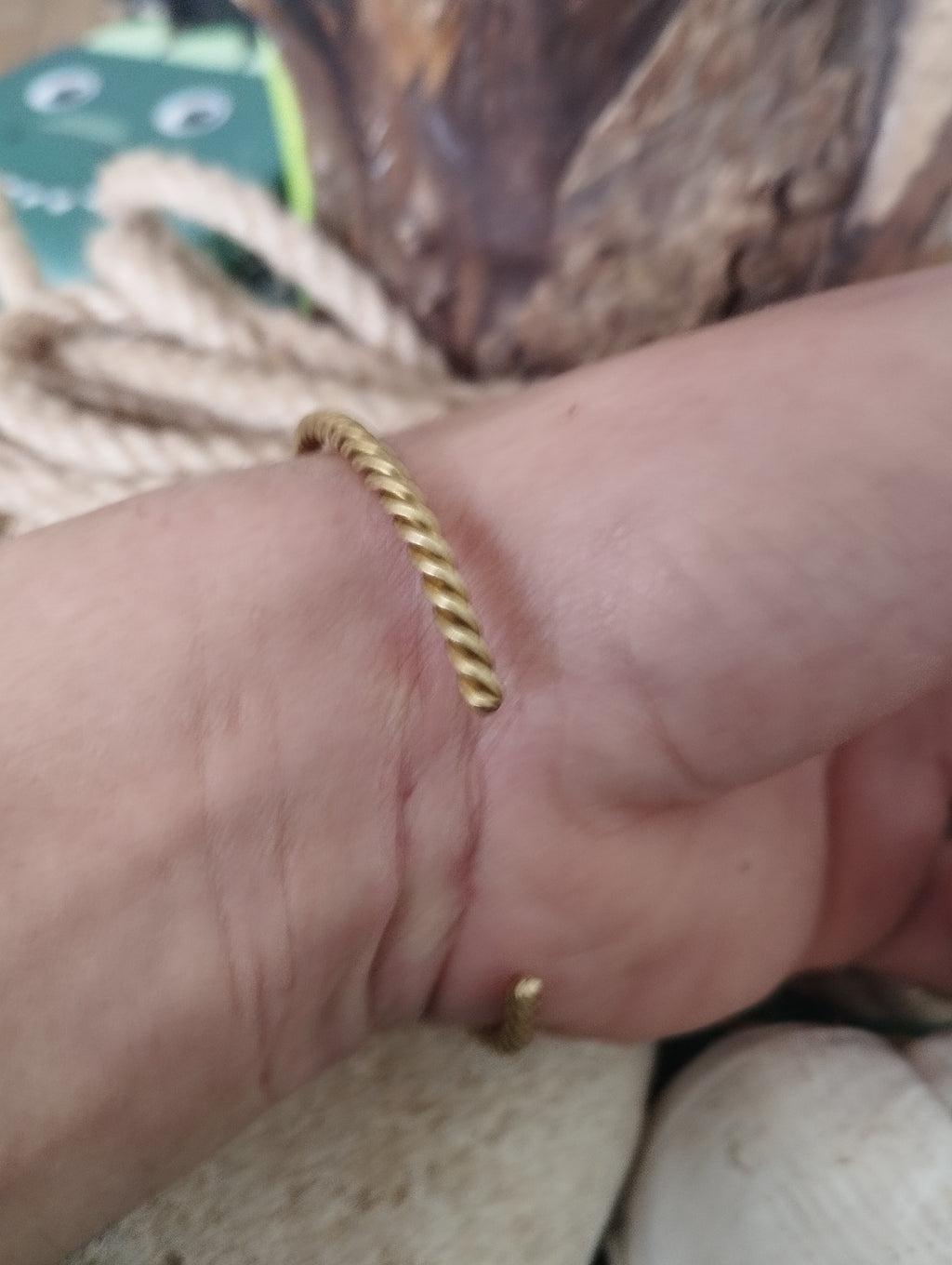 Bracelet laiton fabrication artisanale