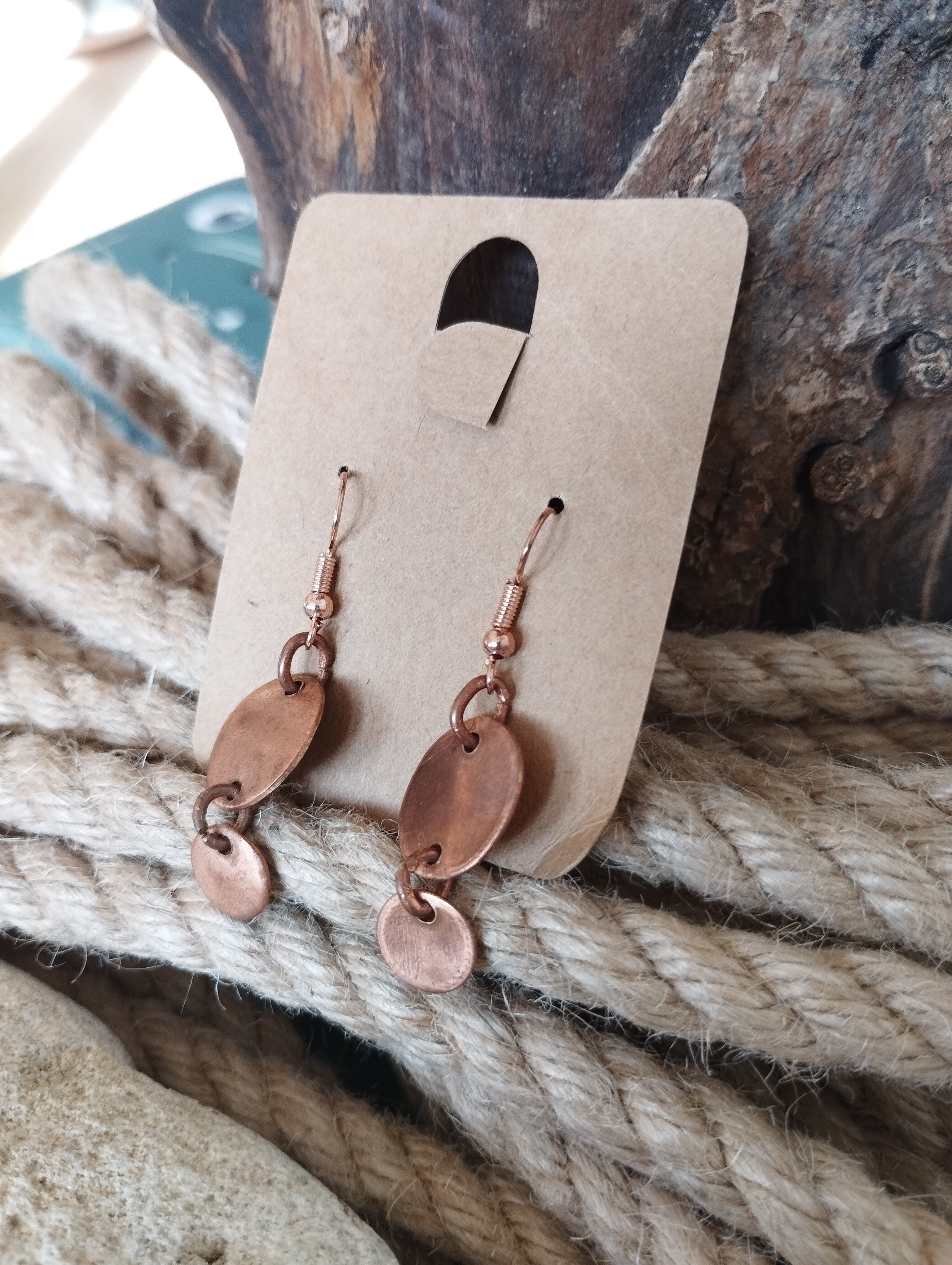 Boucles d'oreilles en cuivre