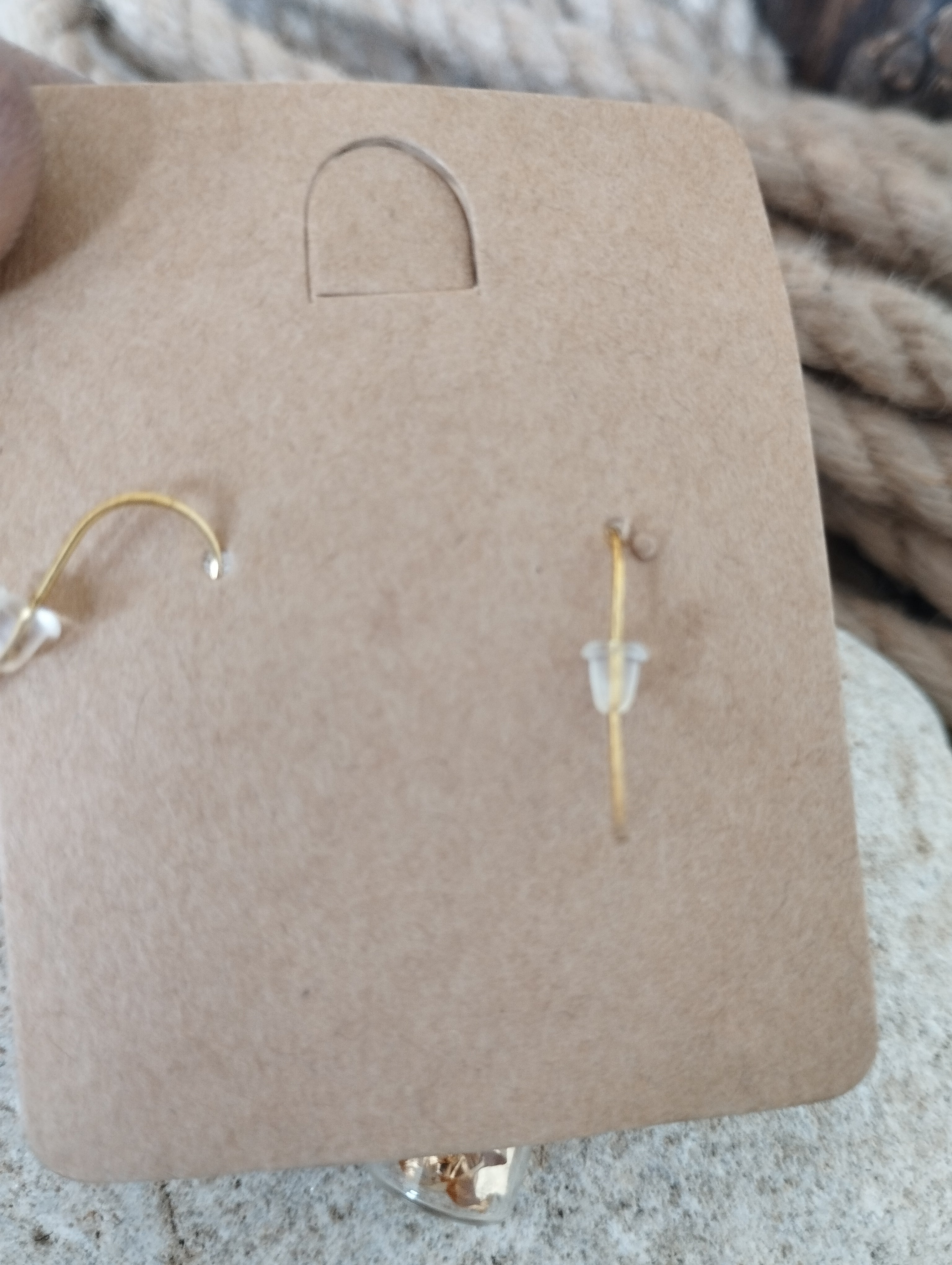 Boucles d'oreilles feuille d'or