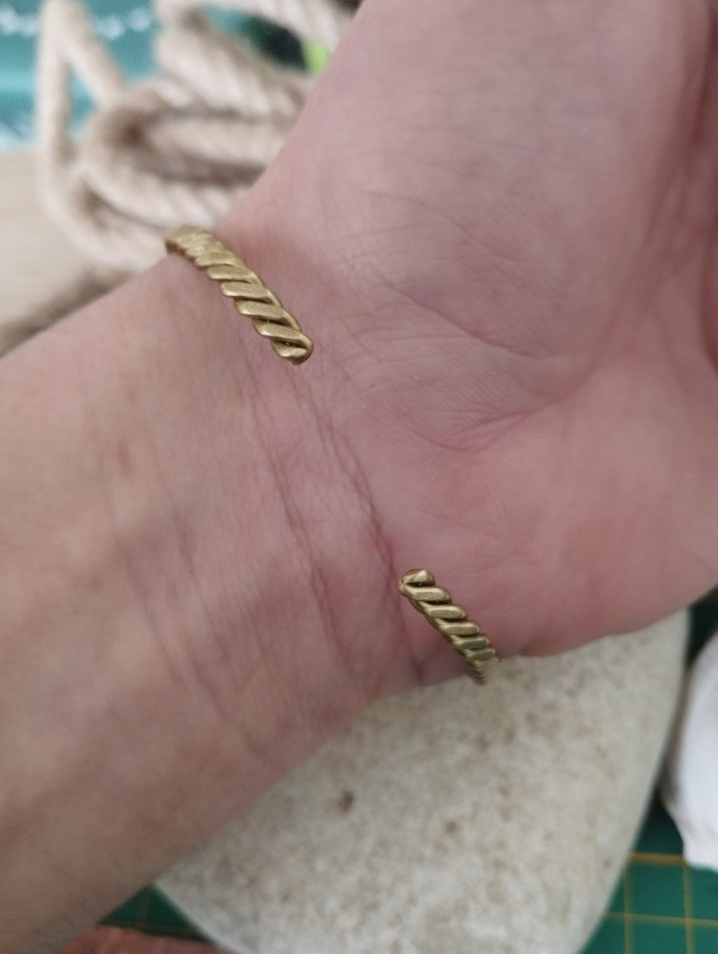 Bracelet laiton fabrication artisanale