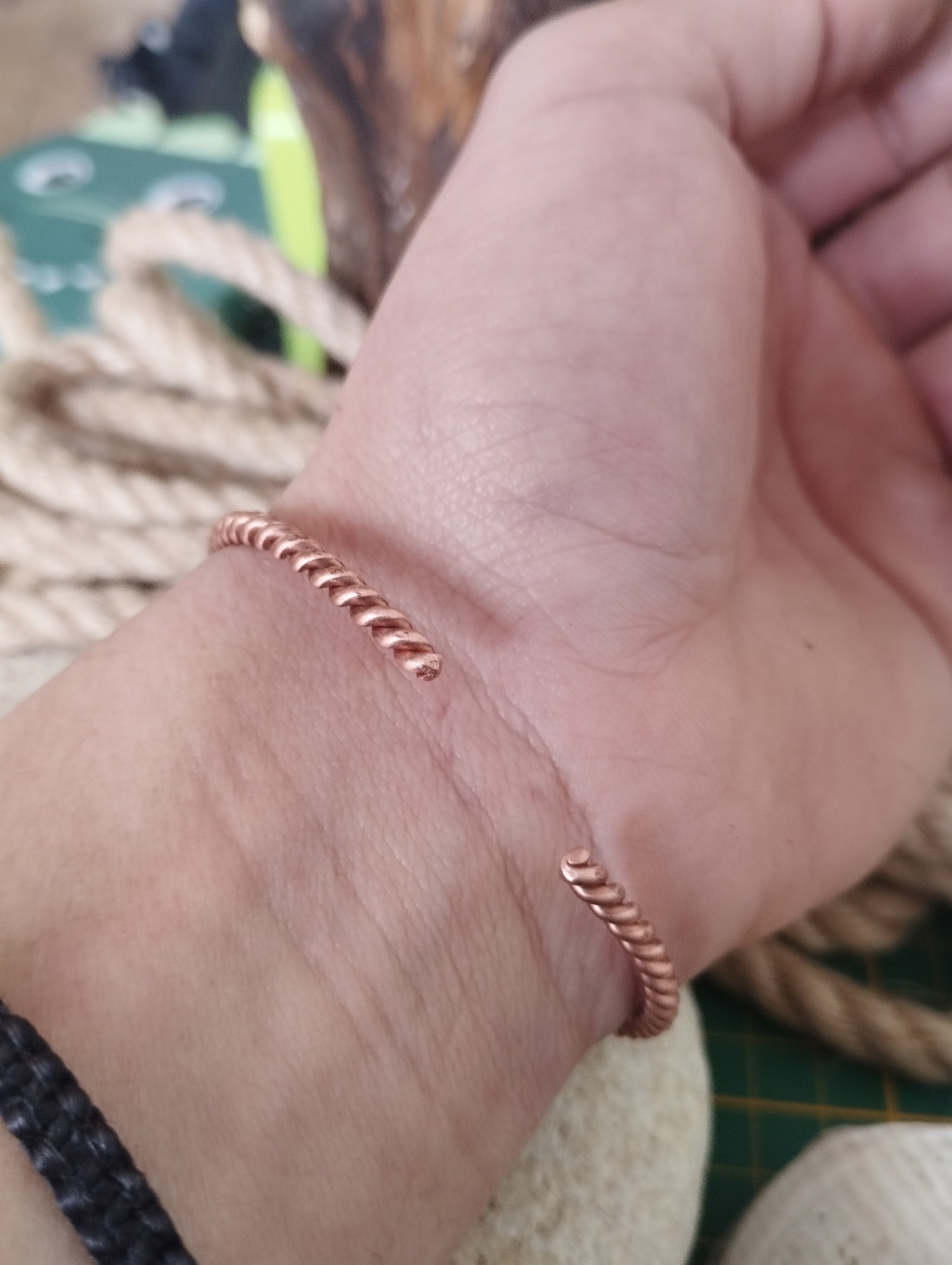 Bracelet cuivre fabrication artisanale