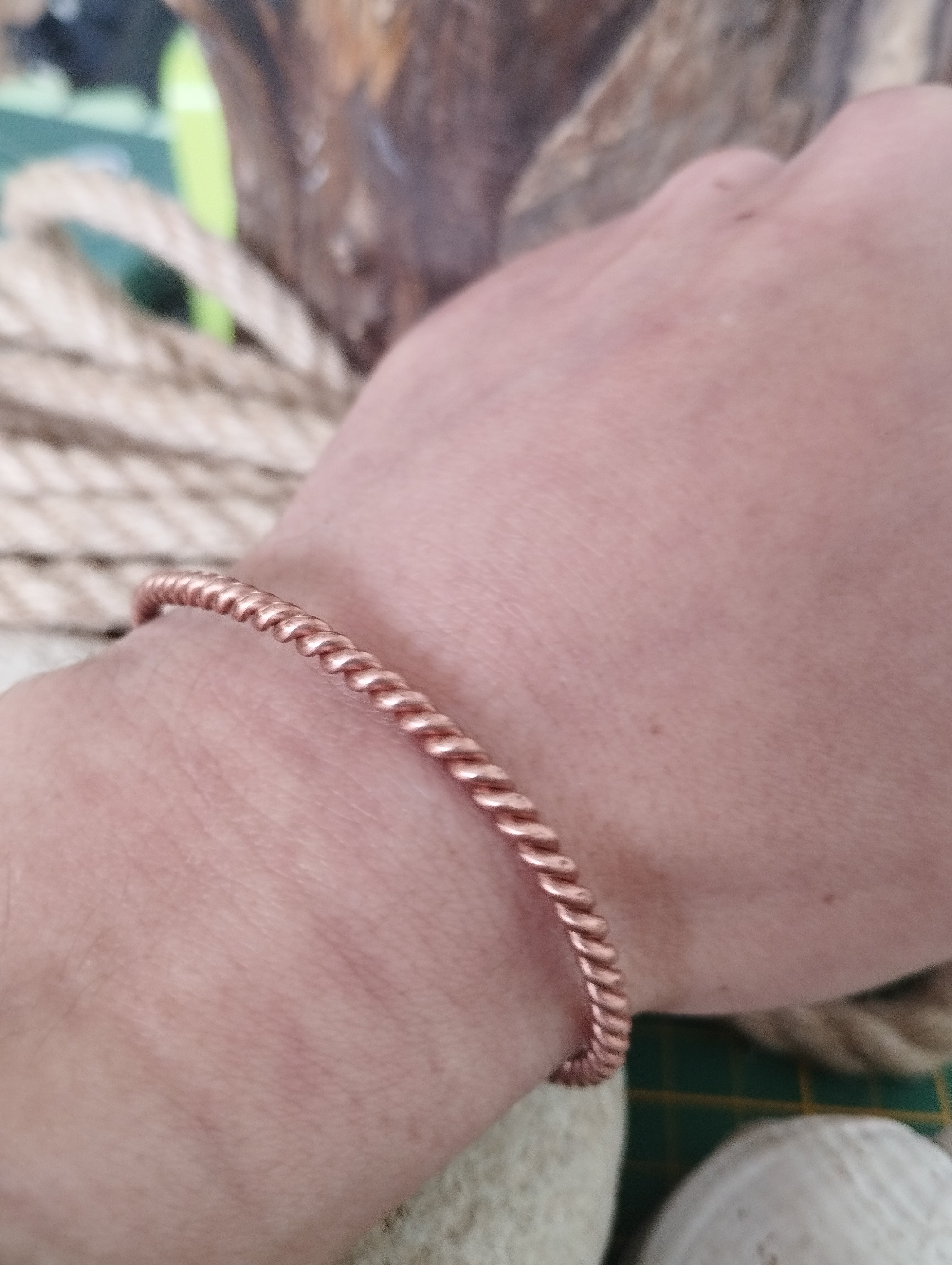 Bracelet cuivre fabrication artisanale