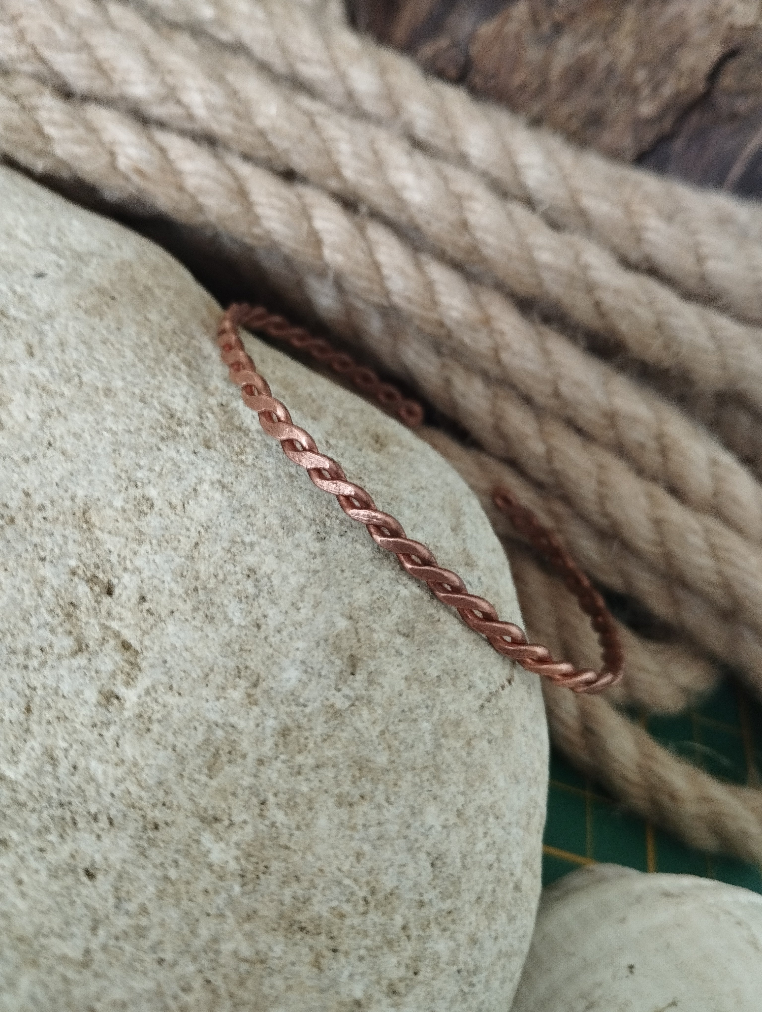 Bracelet cuivre fabrication artisanale