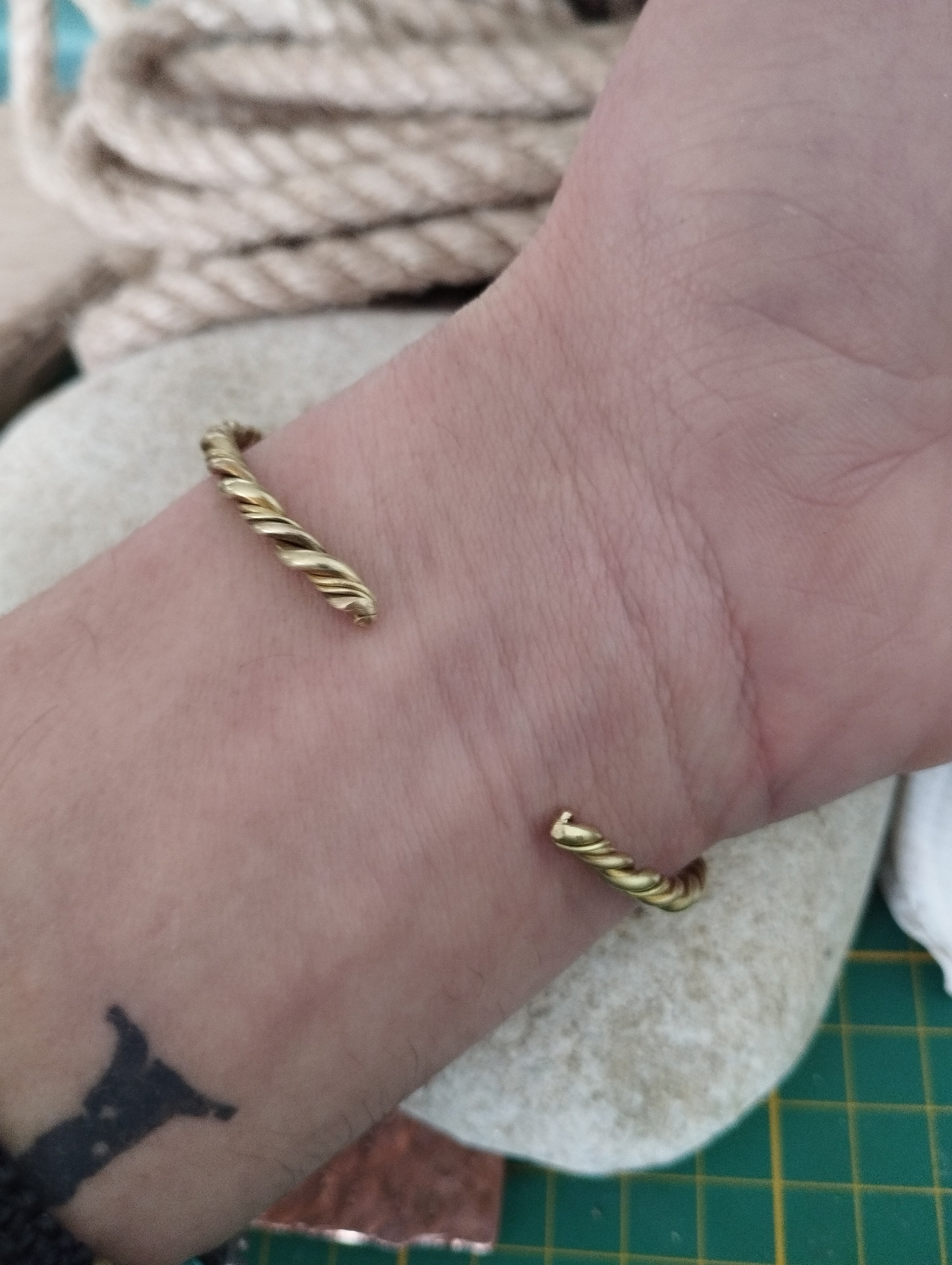 Bracelet laiton fabrication artisanale