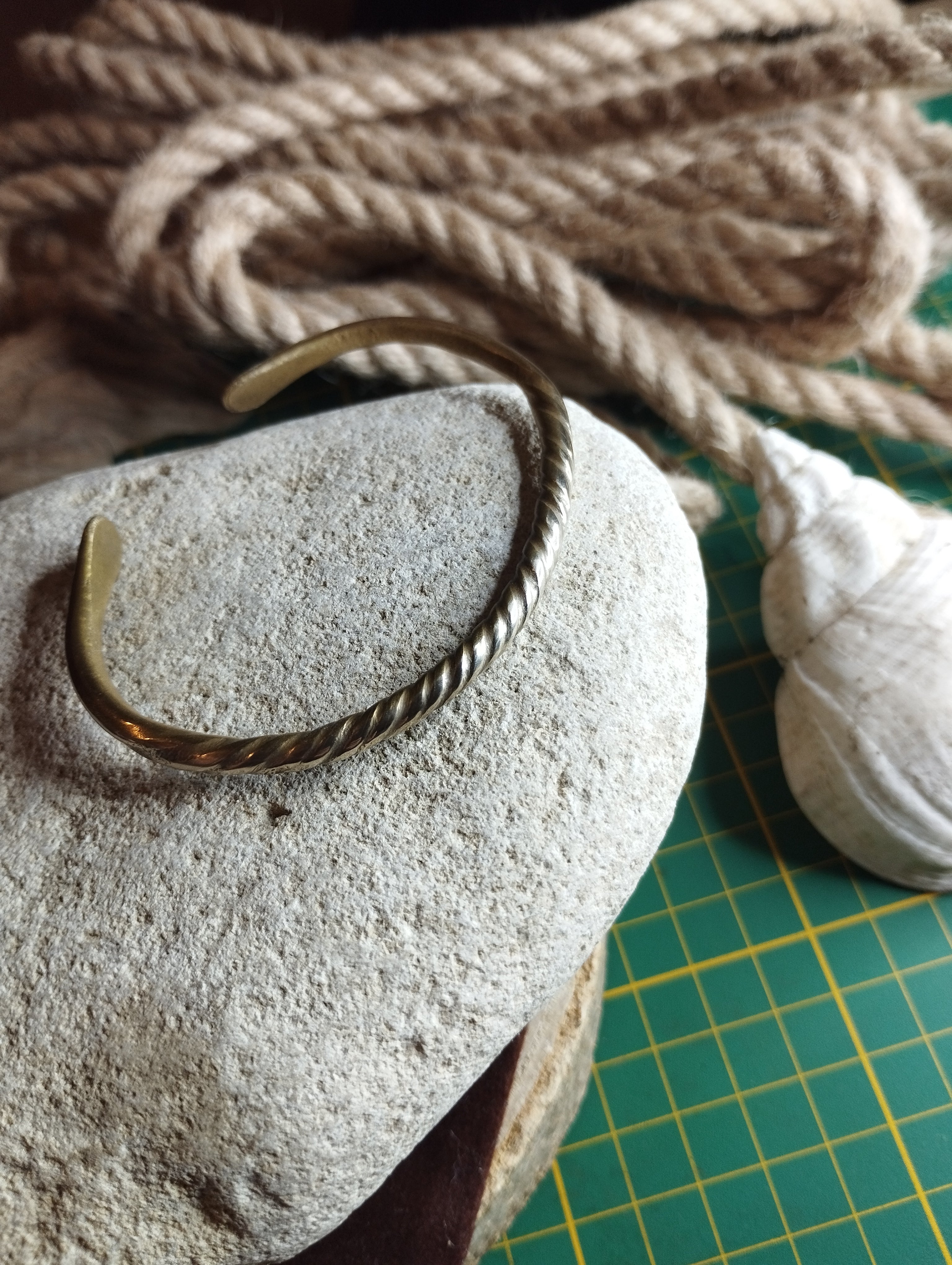 Bracelet laiton forgé