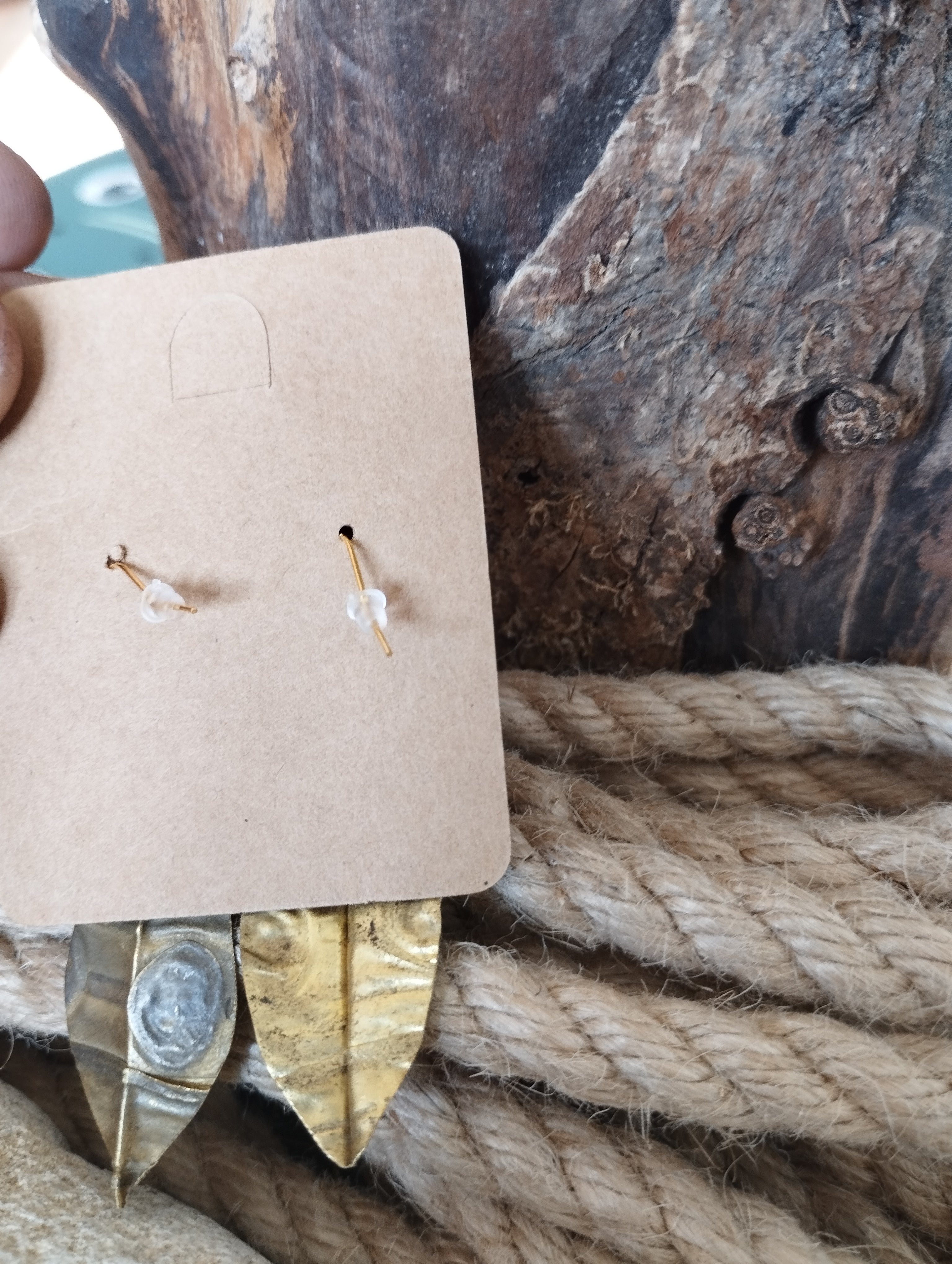 Boucles d'oreilles en laiton