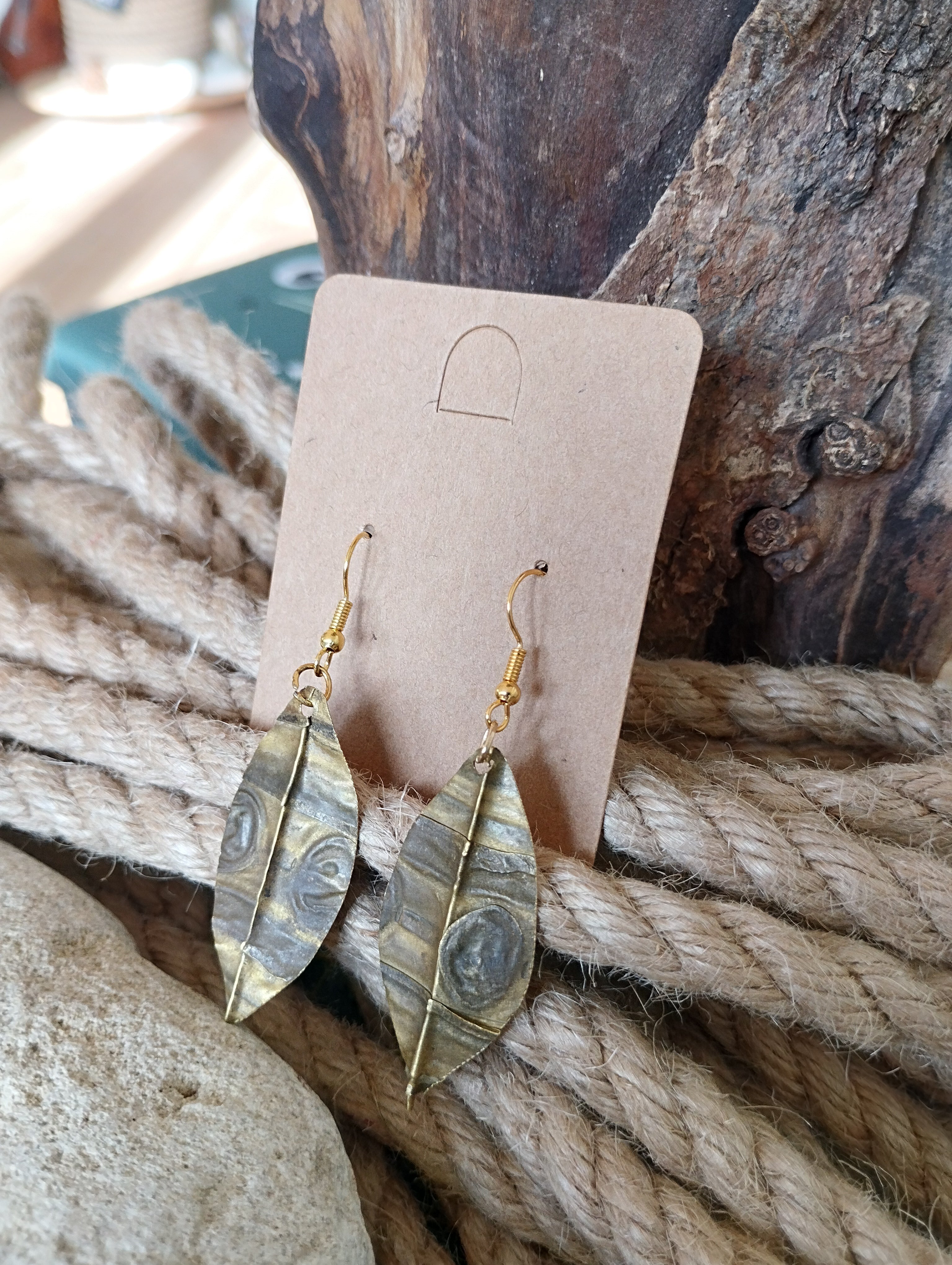 Boucles d'oreilles en laiton