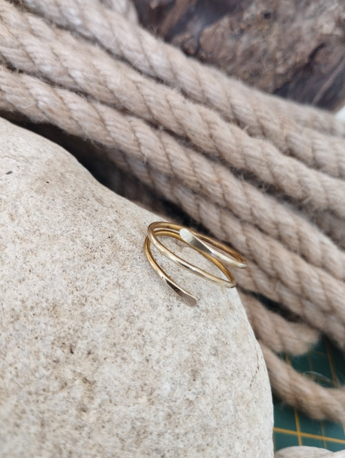 Bague laiton fabrication artisanale