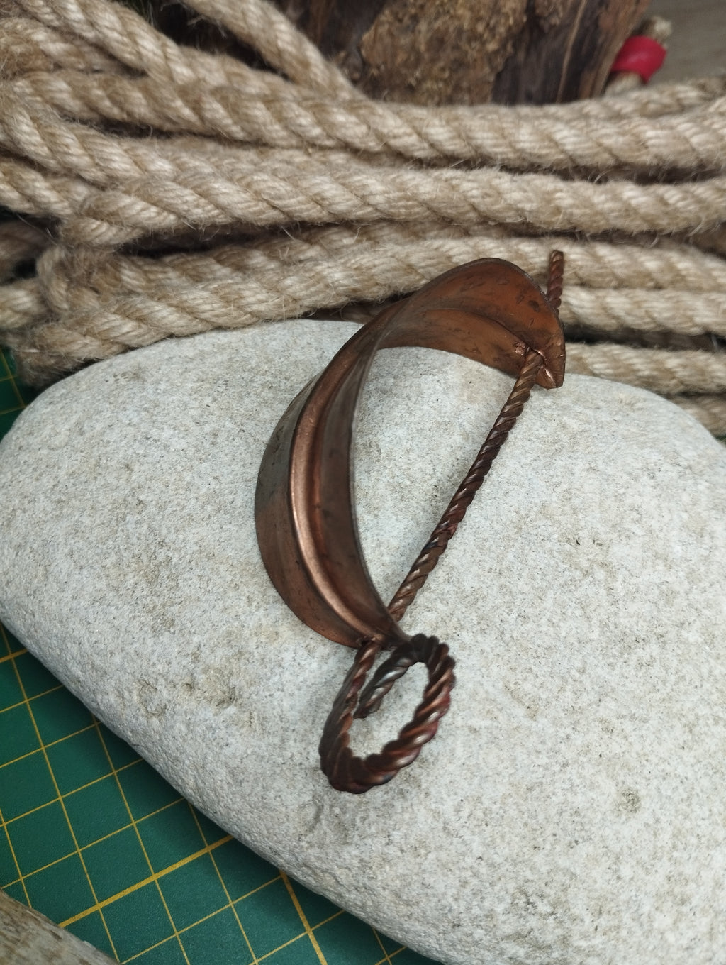 Attache rideau en cuivre