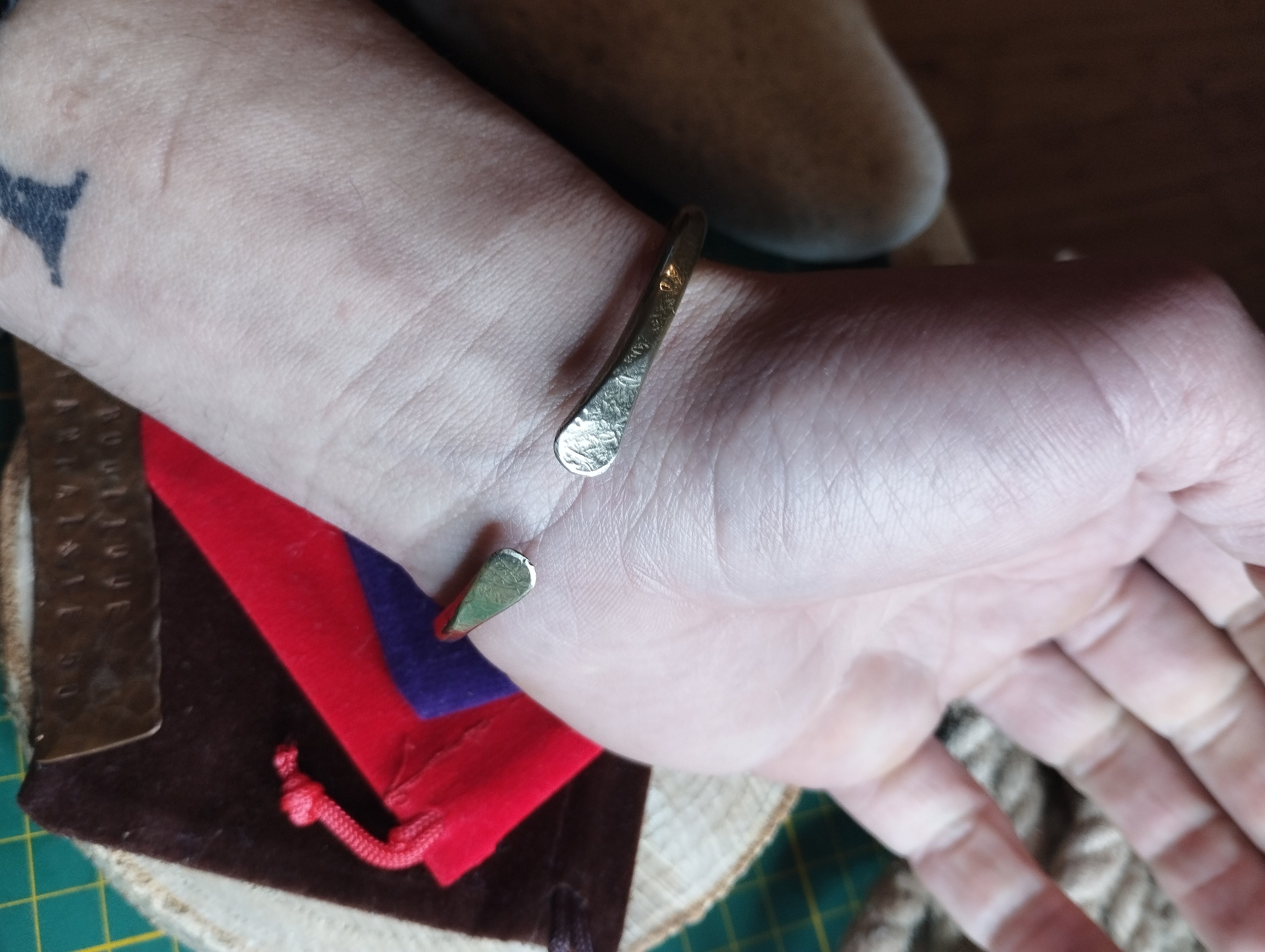 Bracelet laiton forgé