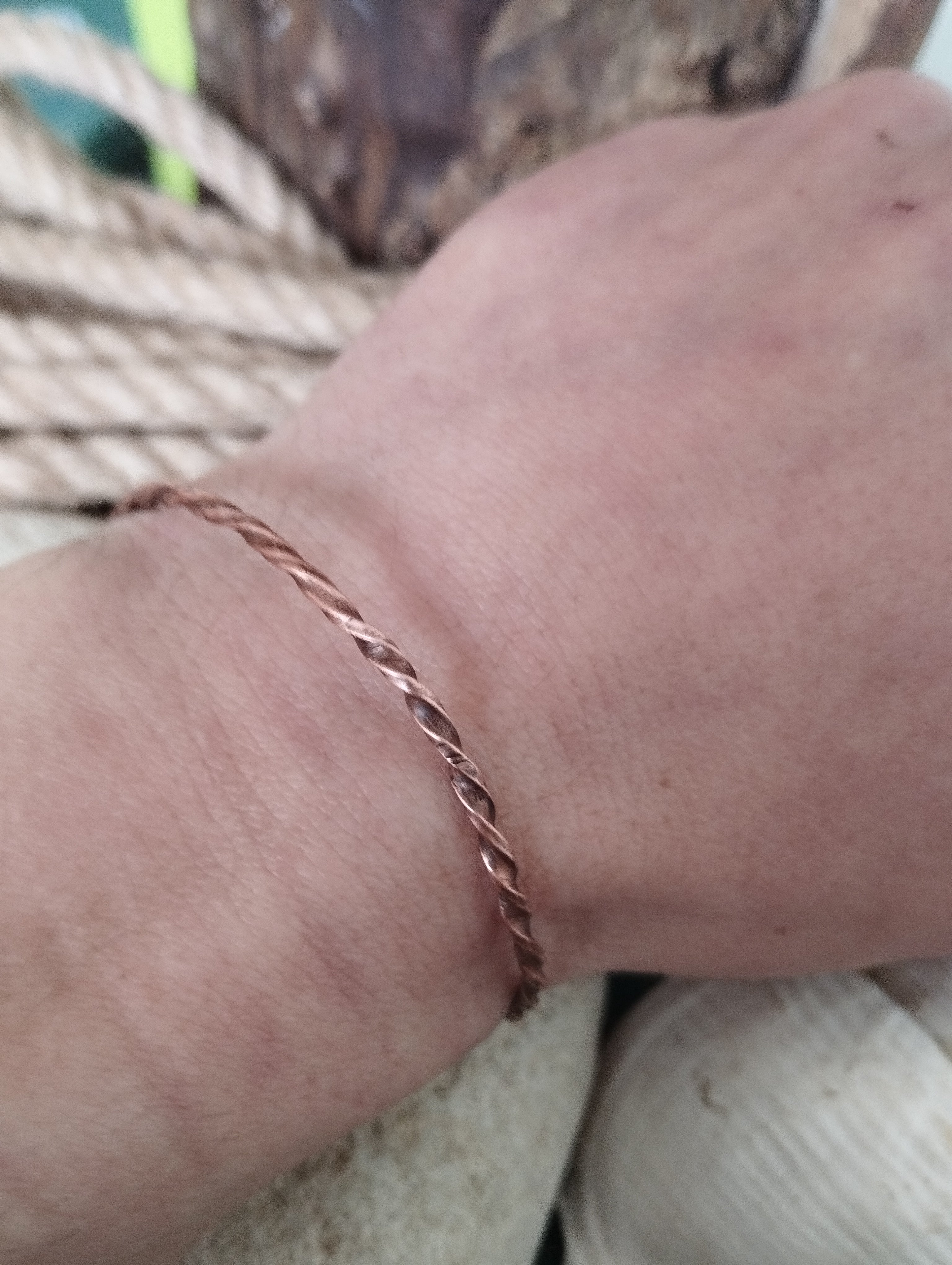 Bracelet cuivre fabrication artisanale