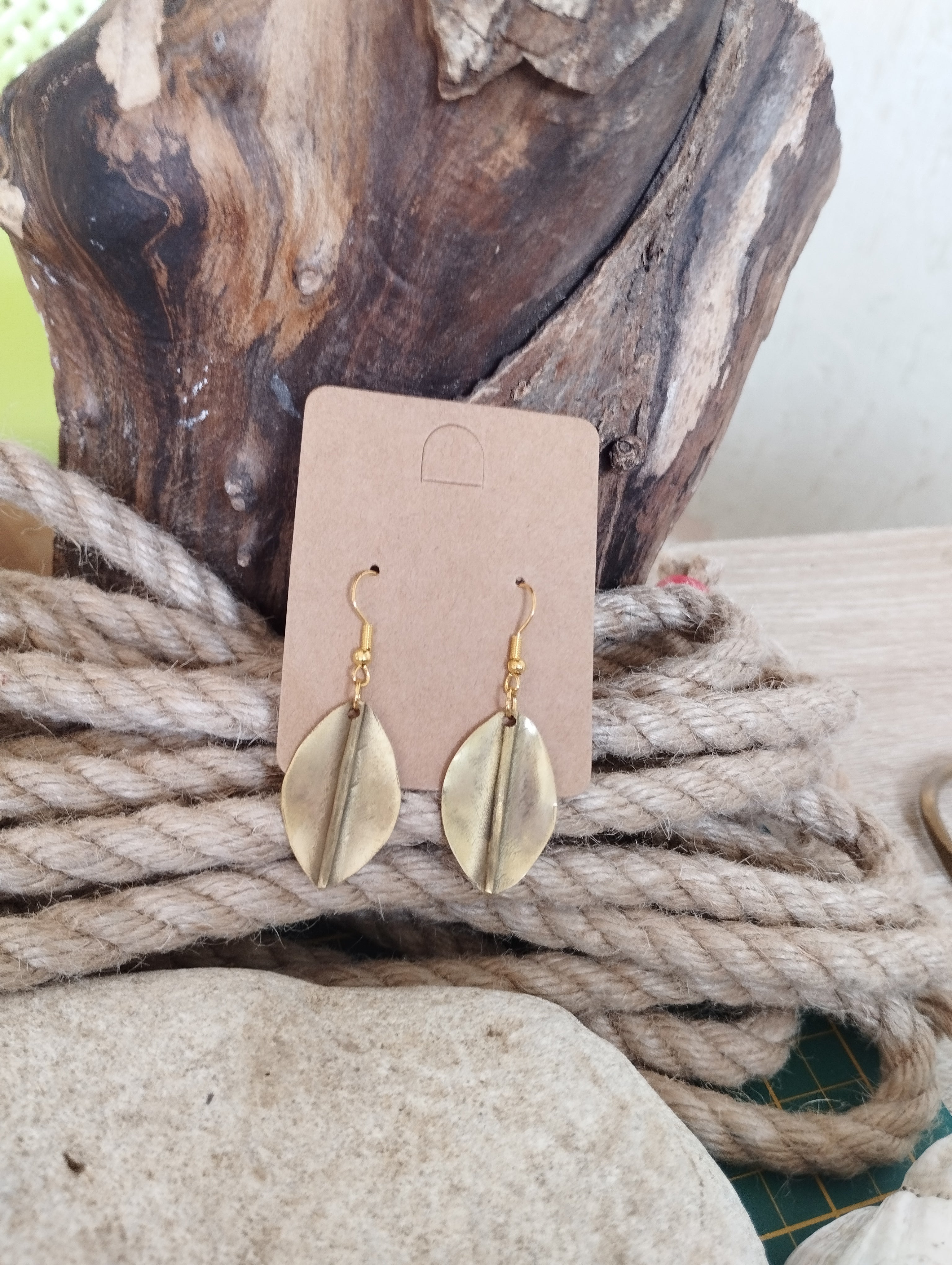 Boucles d'oreilles en laiton