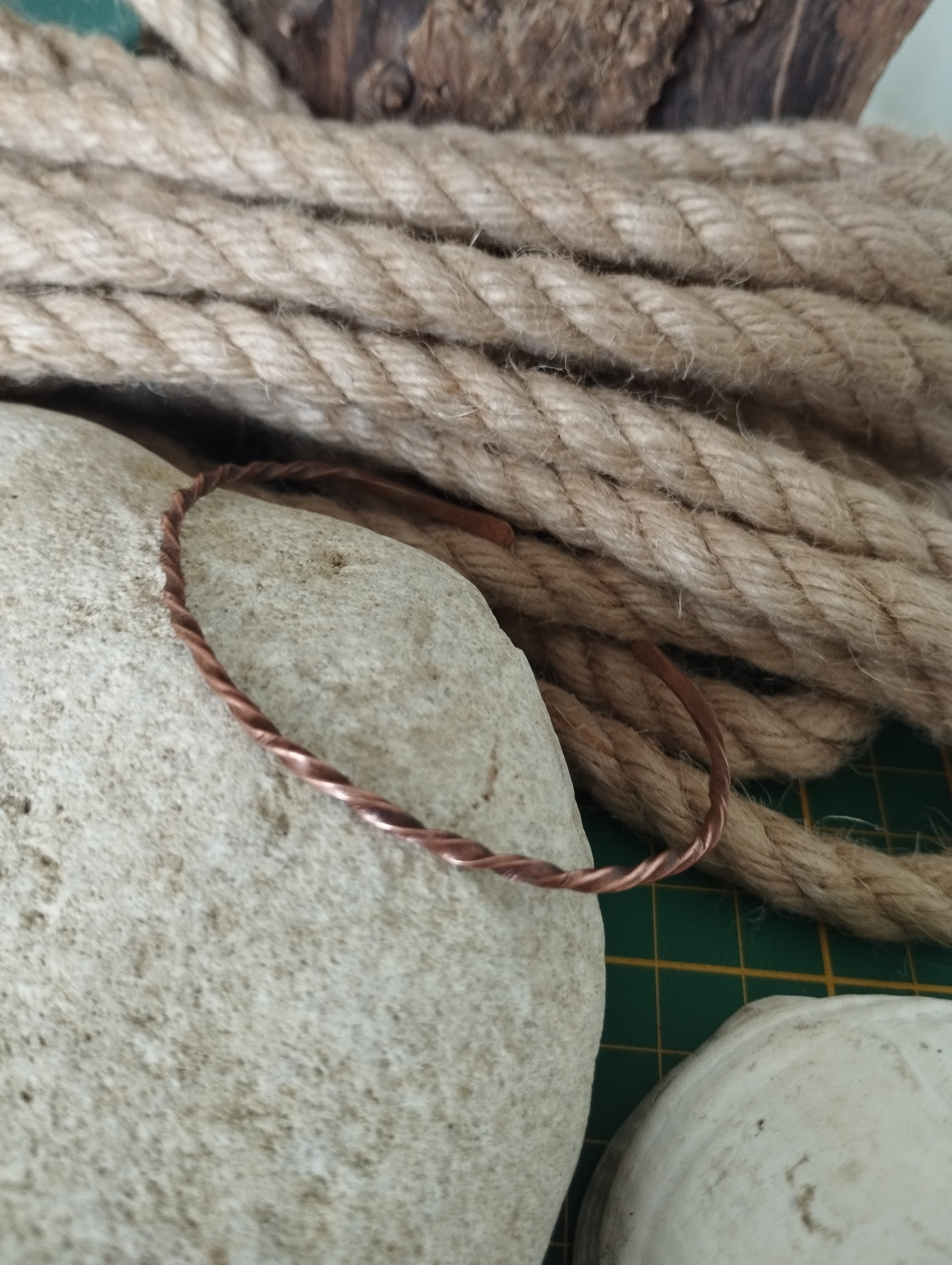 Bracelet cuivre fabrication artisanale