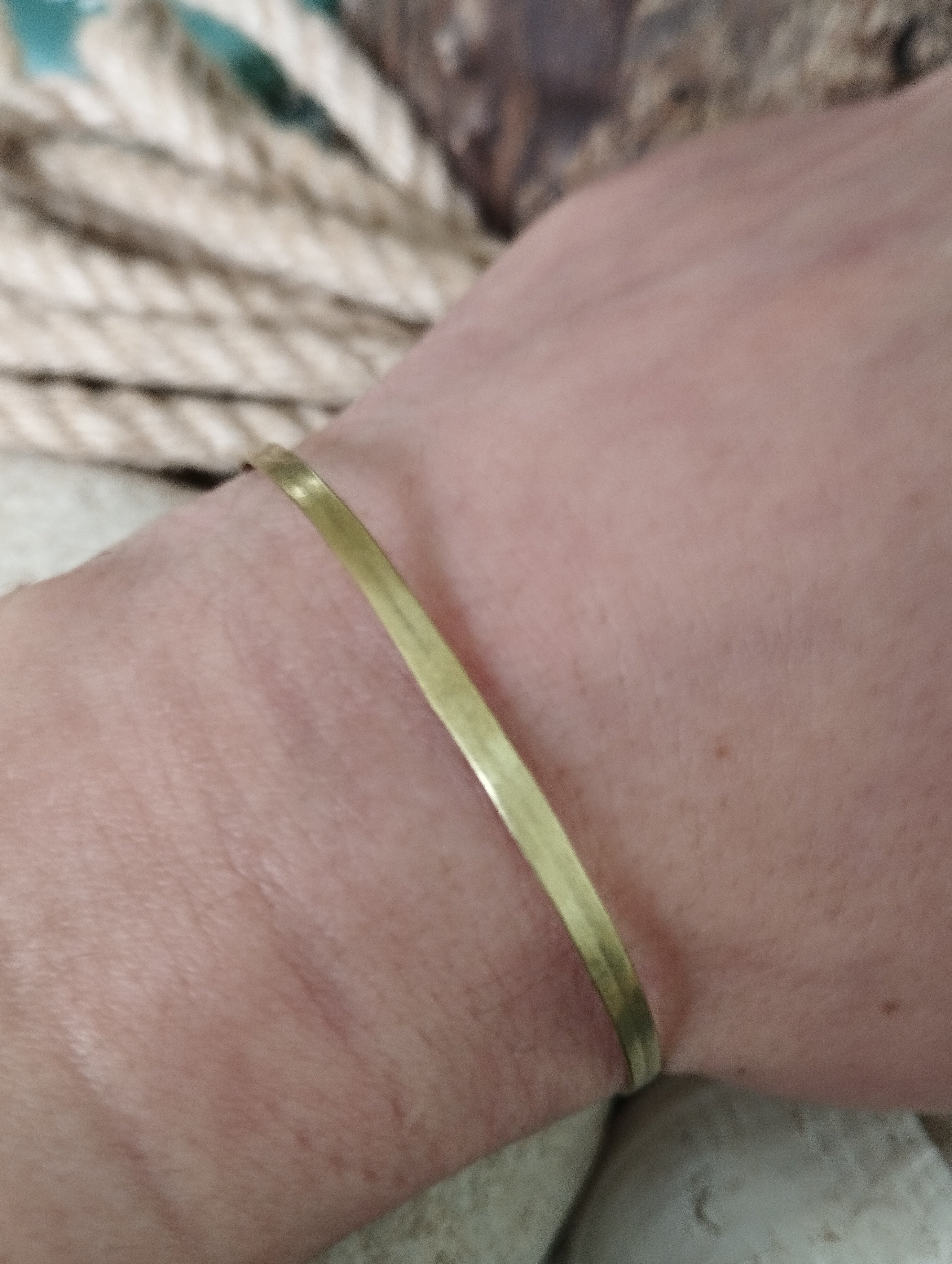 Bracelet laiton fabrication artisanale