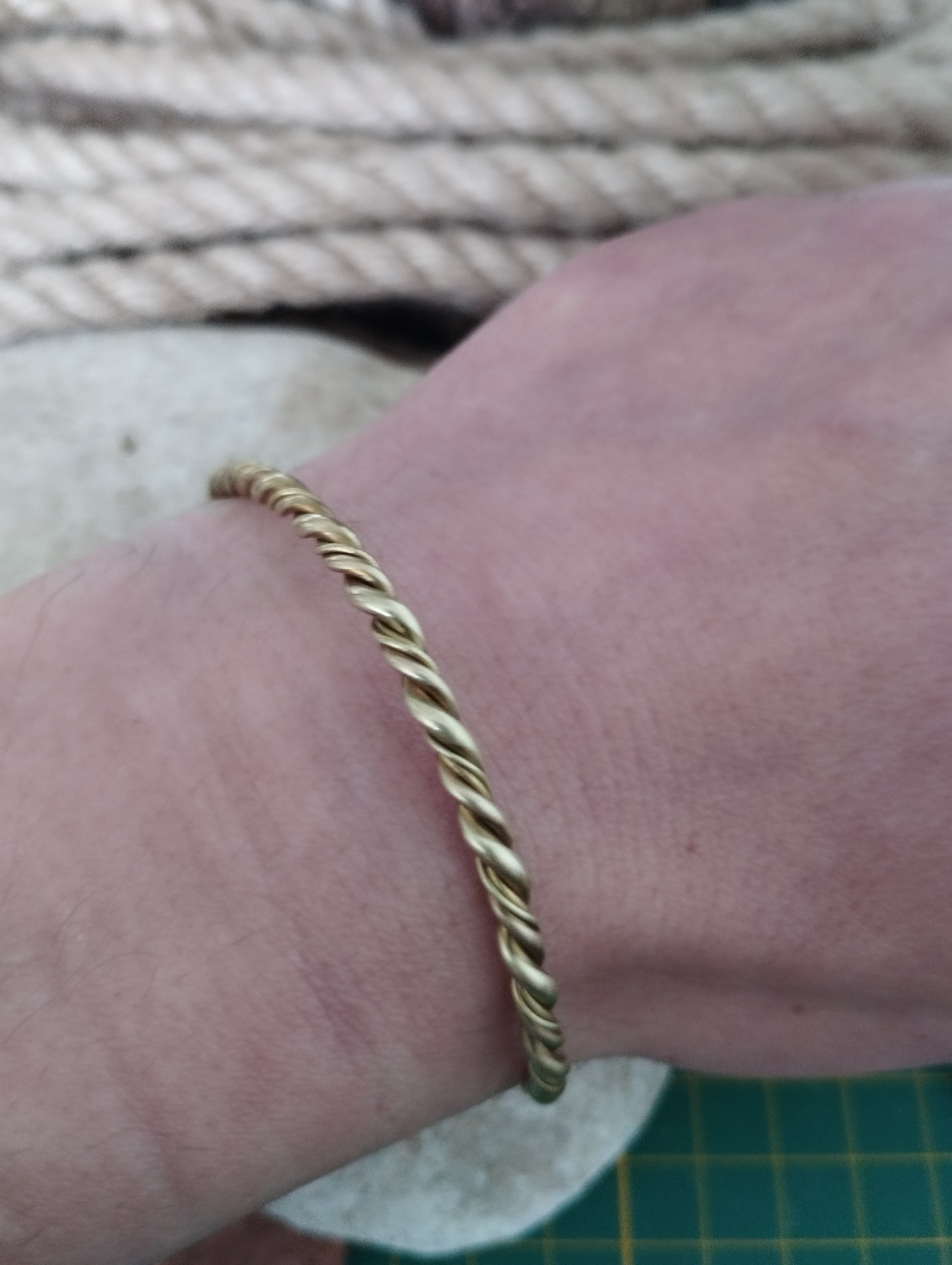 Bracelet laiton fabrication artisanale