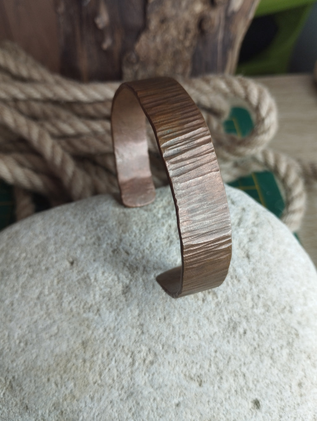 Bracelet cuivre martelé