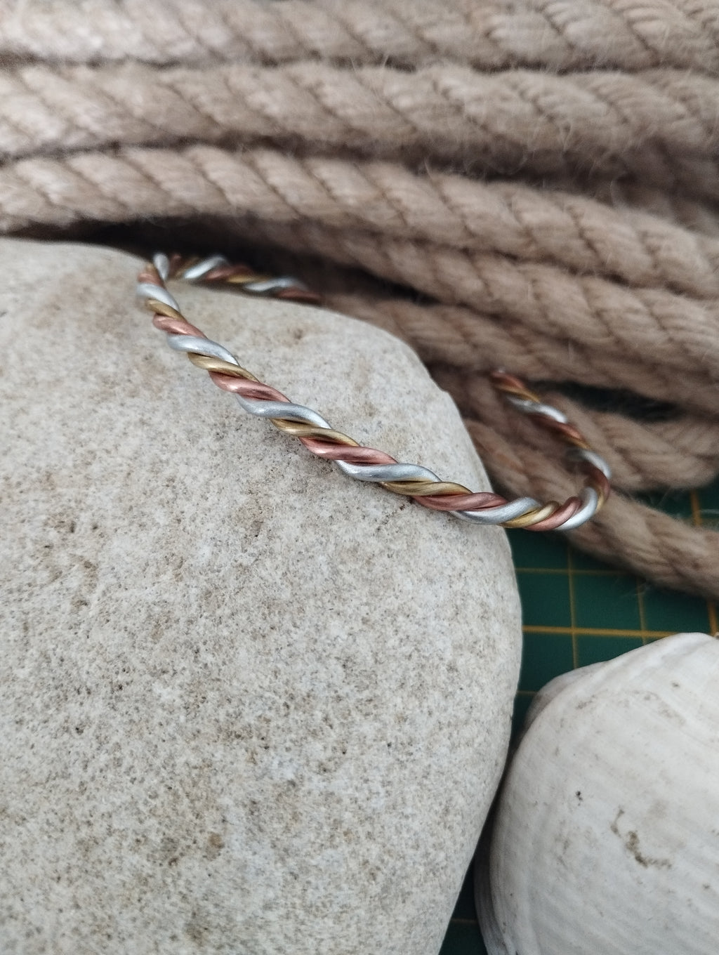 Bracelet 3 métaux fabrication artisanale