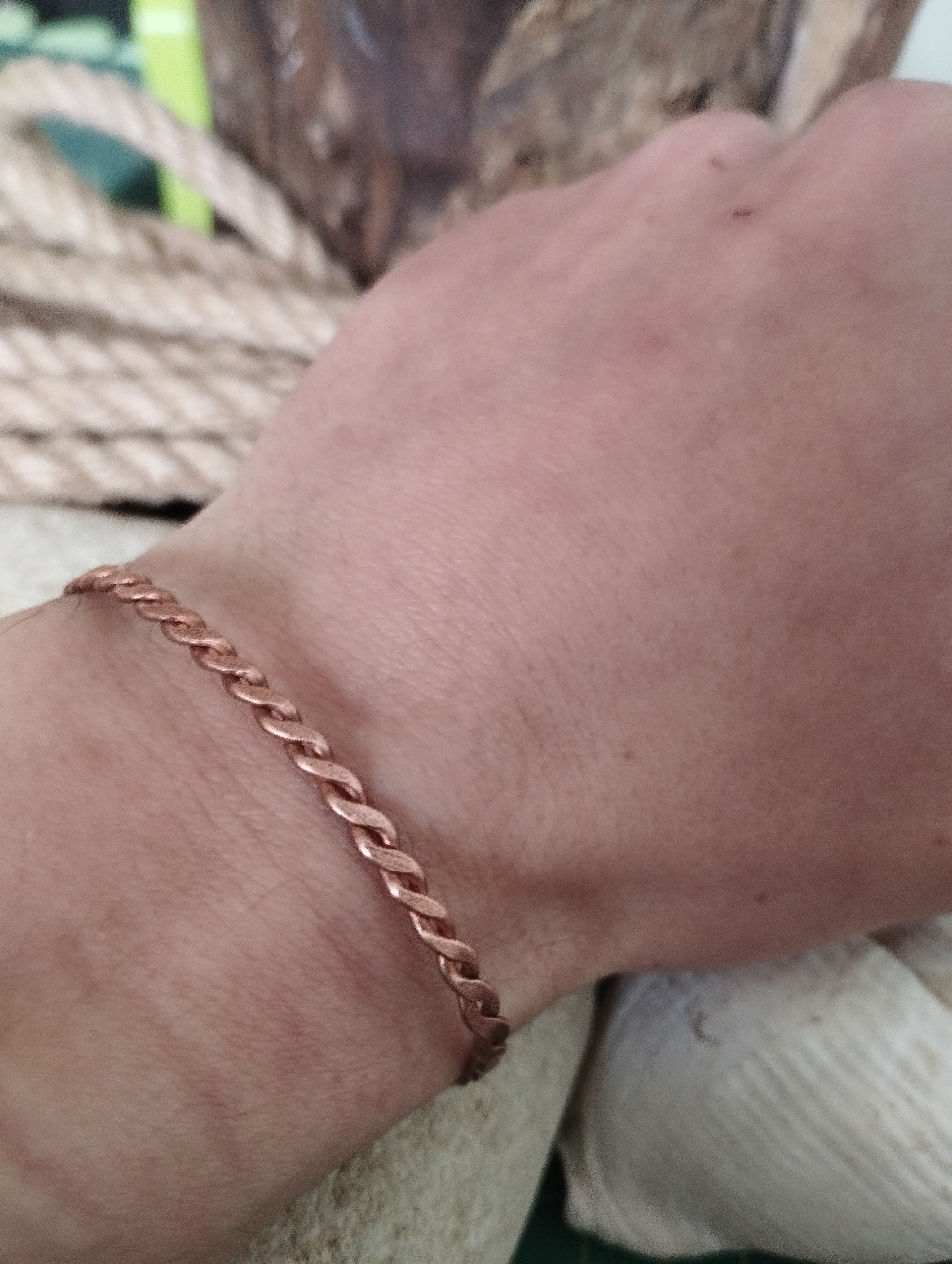 Bracelet cuivre fabrication artisanale