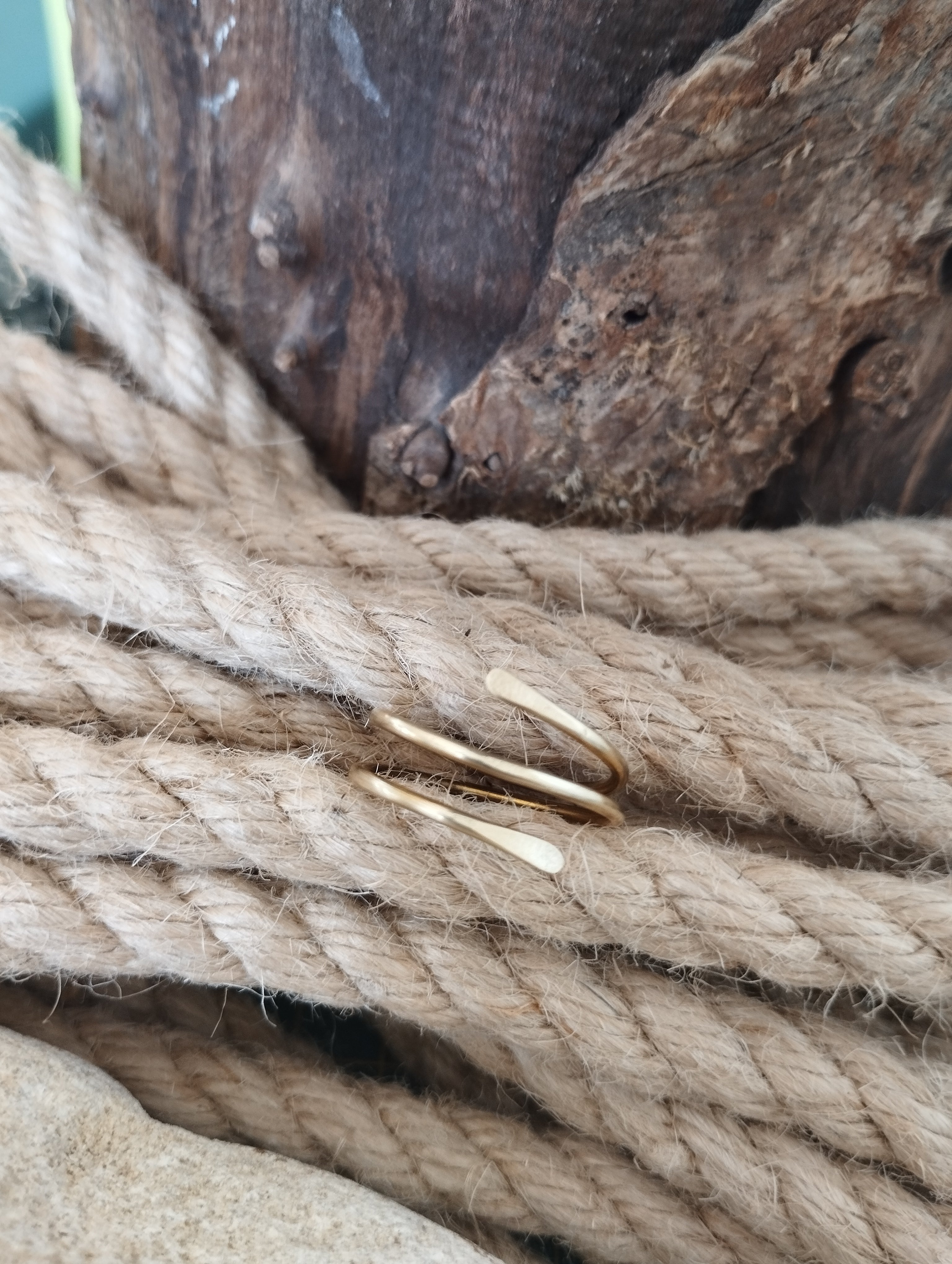 Bague laiton fabrication artisanale