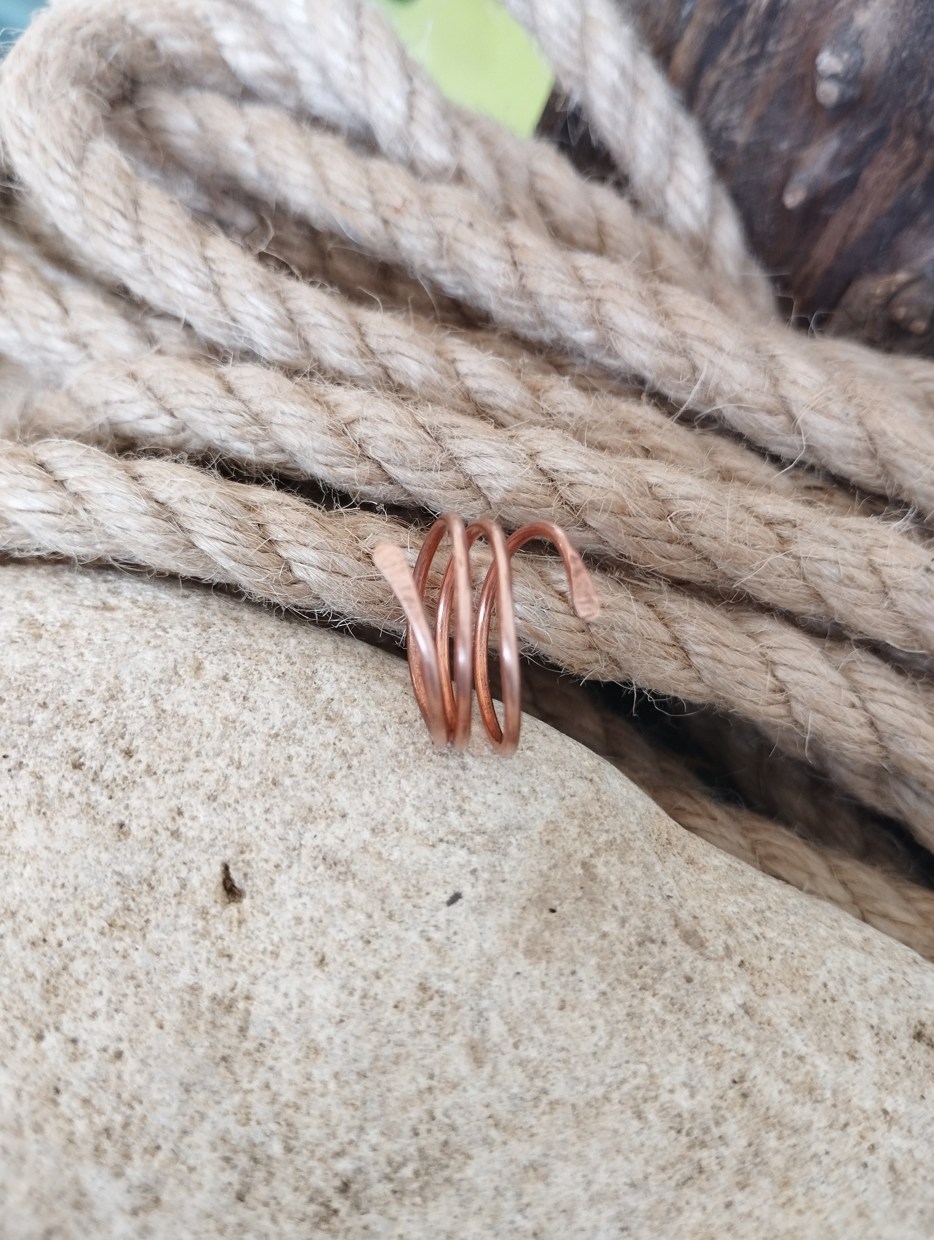 Bague cuivre fabrication artisanale