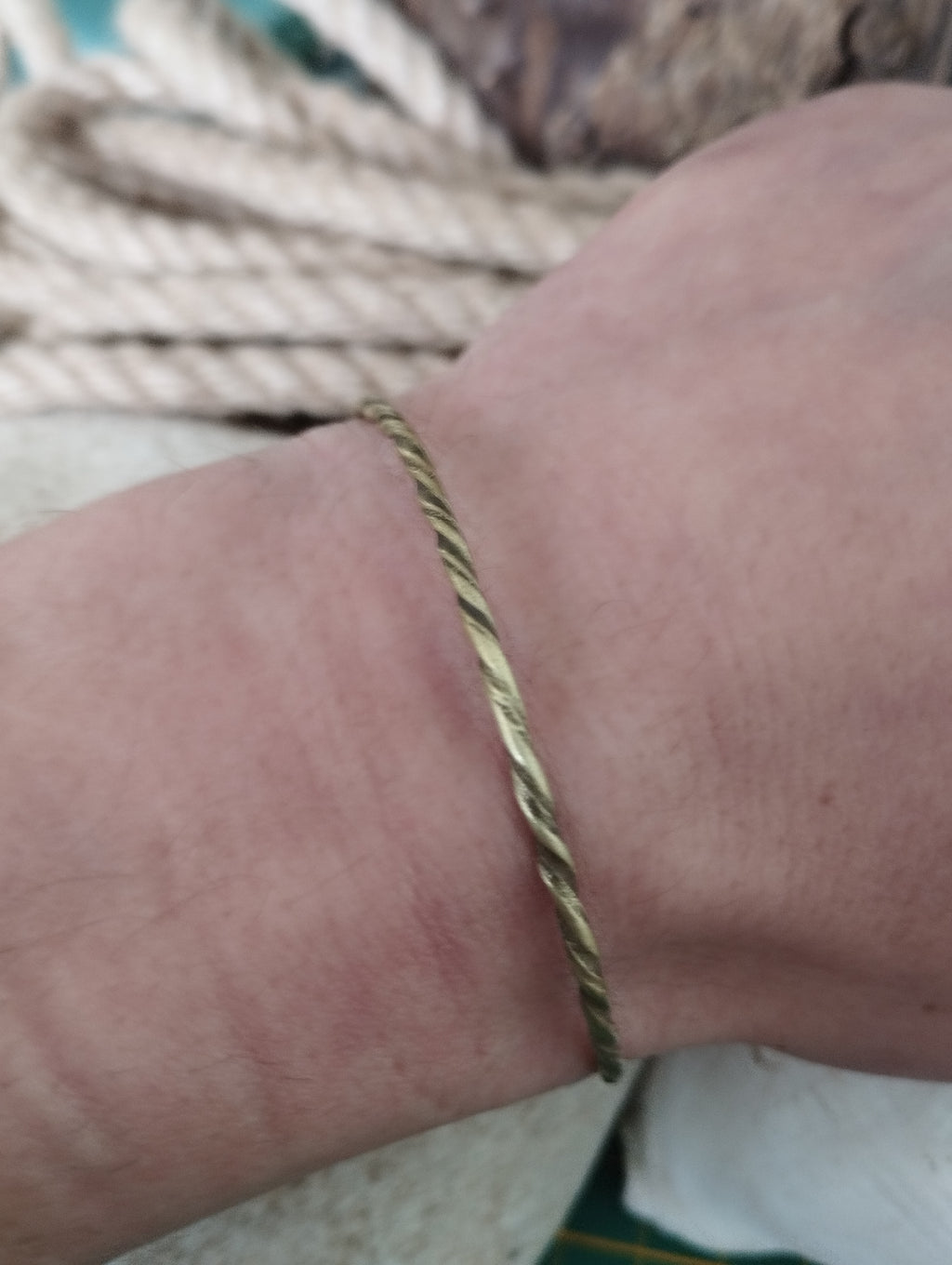 Bracelet laiton fabrication artisanale