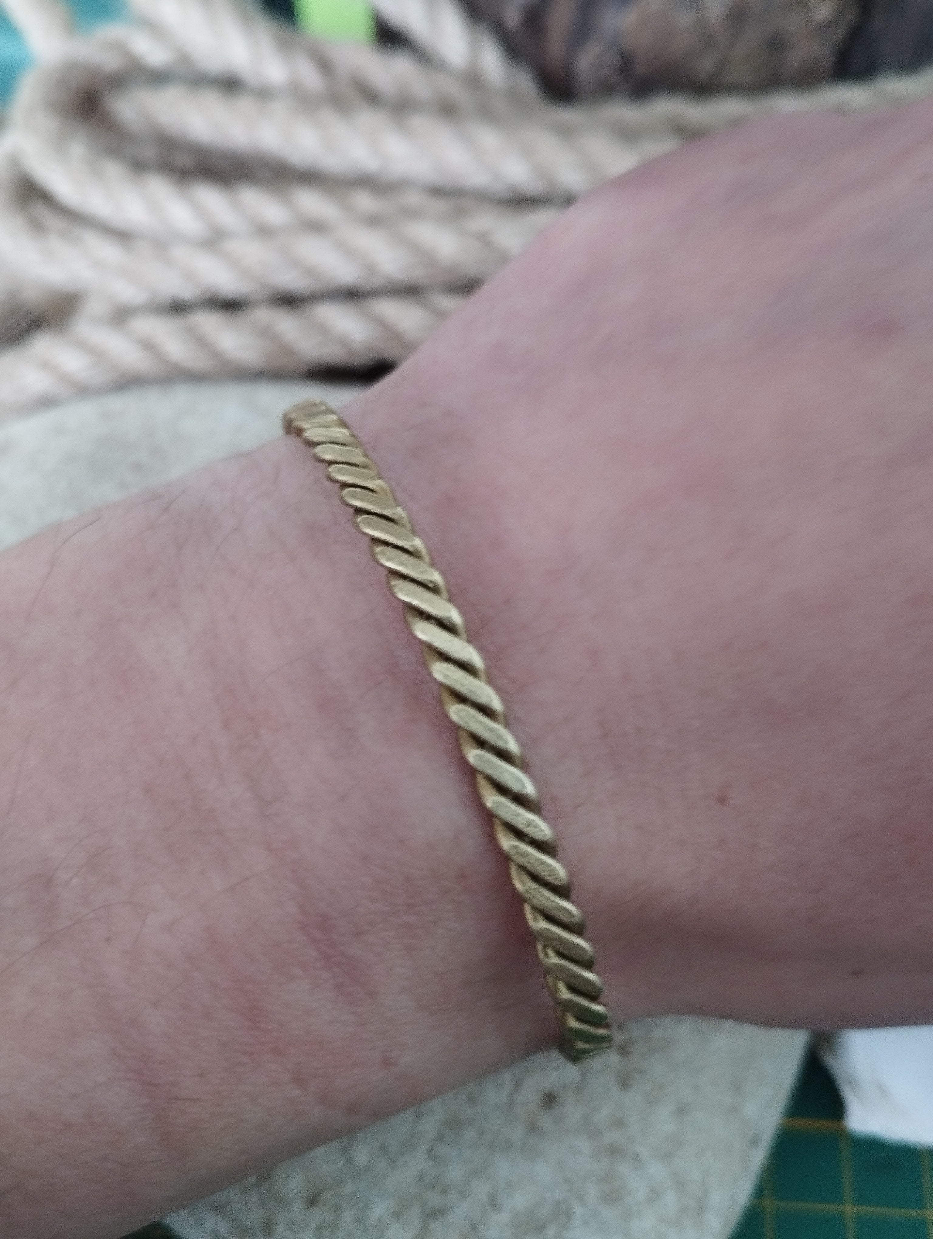 Bracelet laiton fabrication artisanale