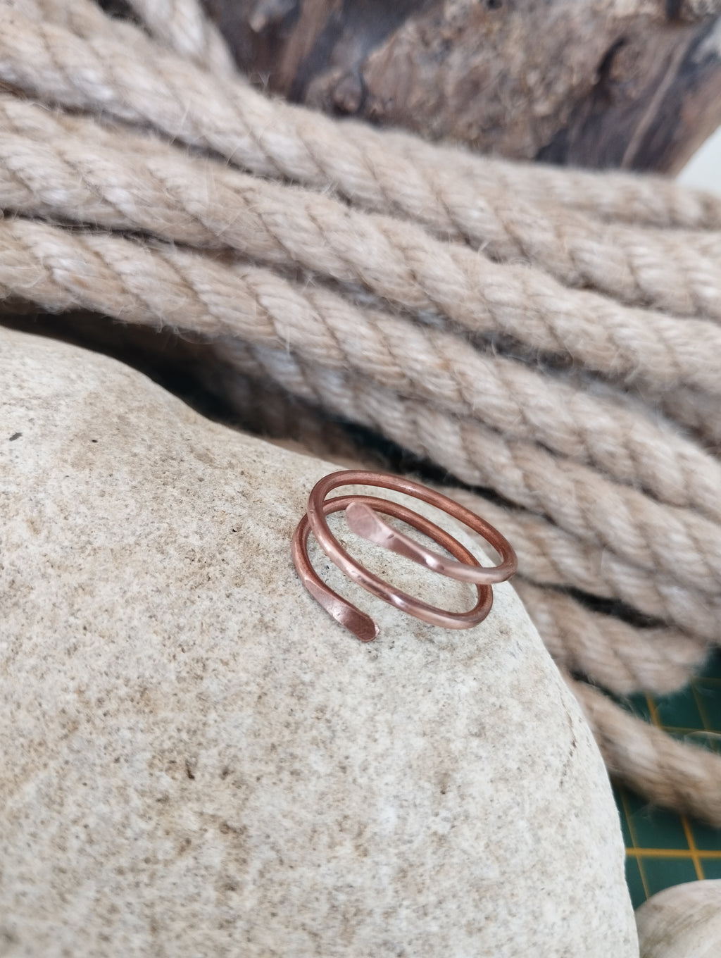 Bague cuivre fabrication artisanale