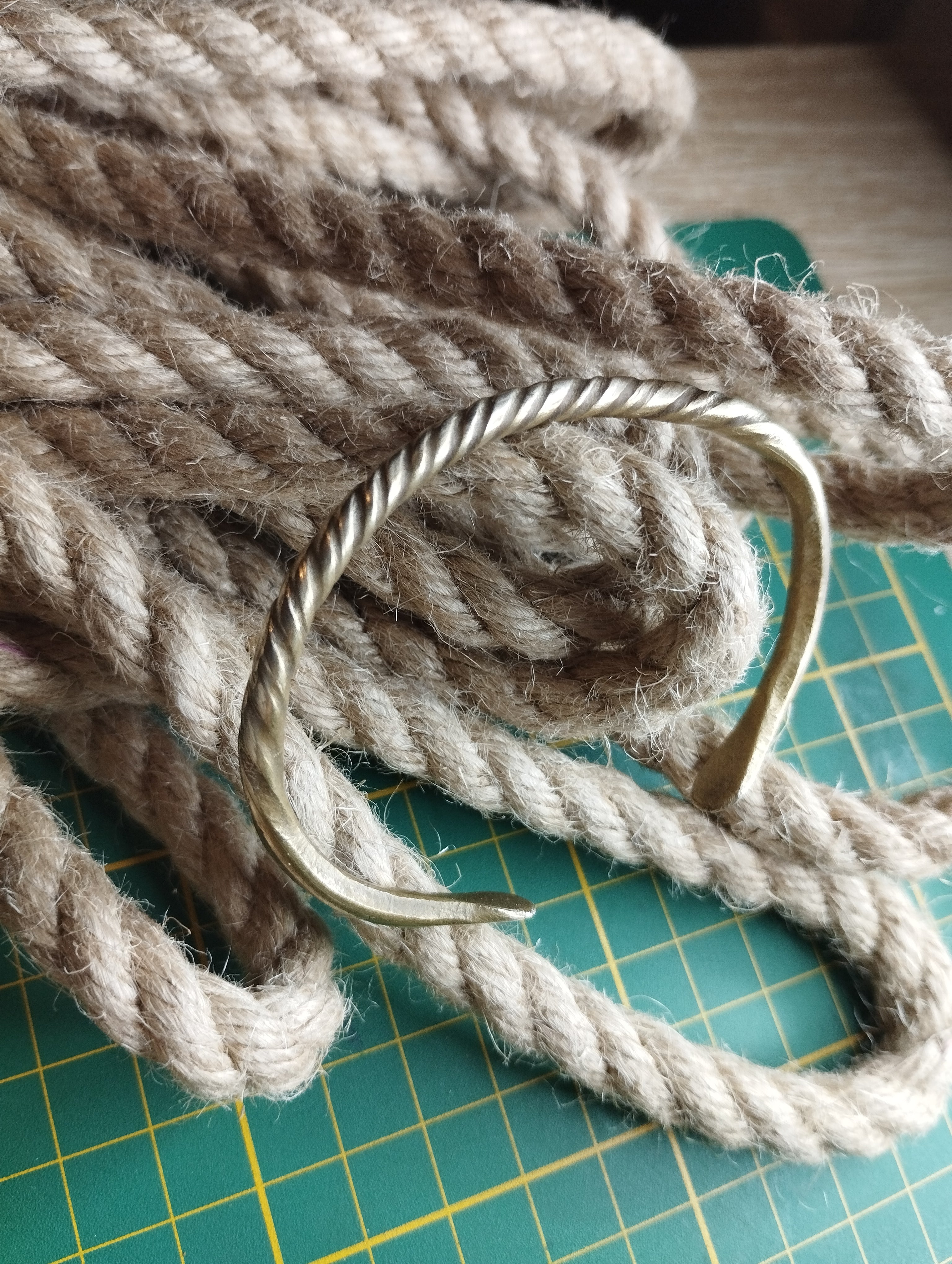 Bracelet laiton forgé