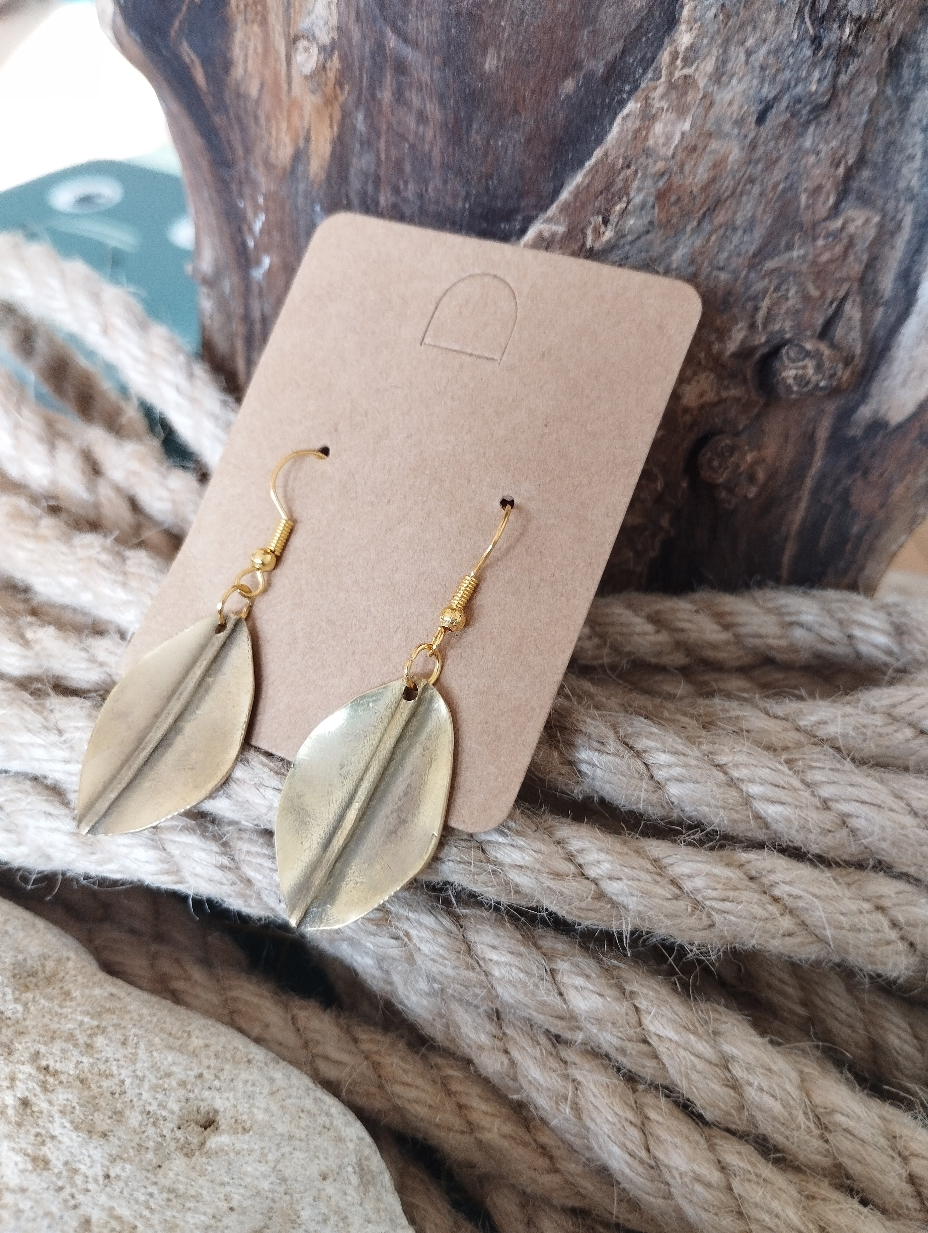 Boucles d'oreilles en laiton