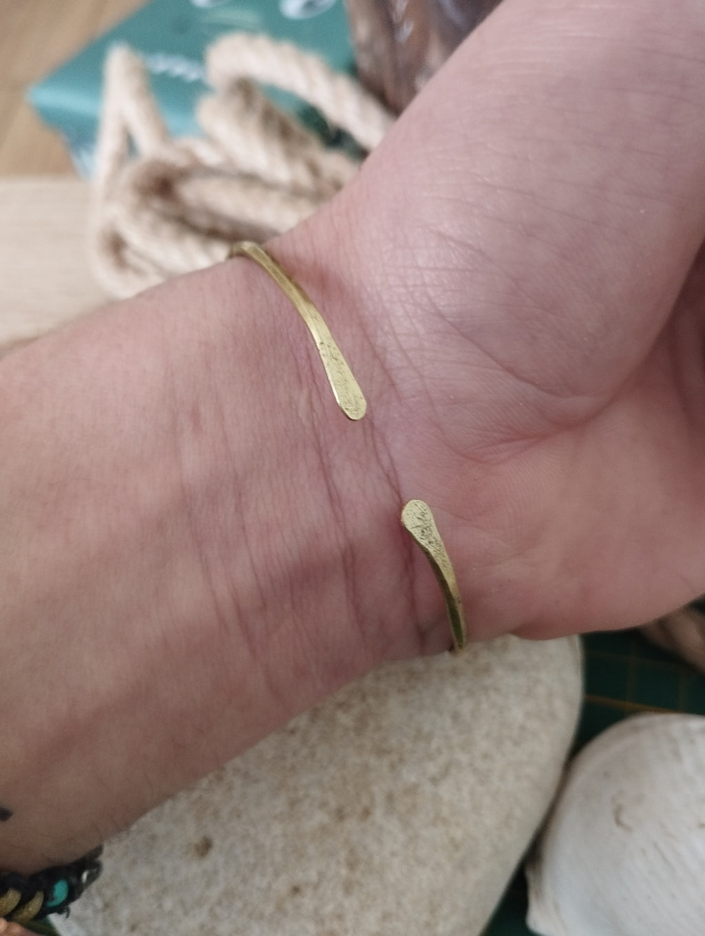 Bracelet laiton fabrication artisanale