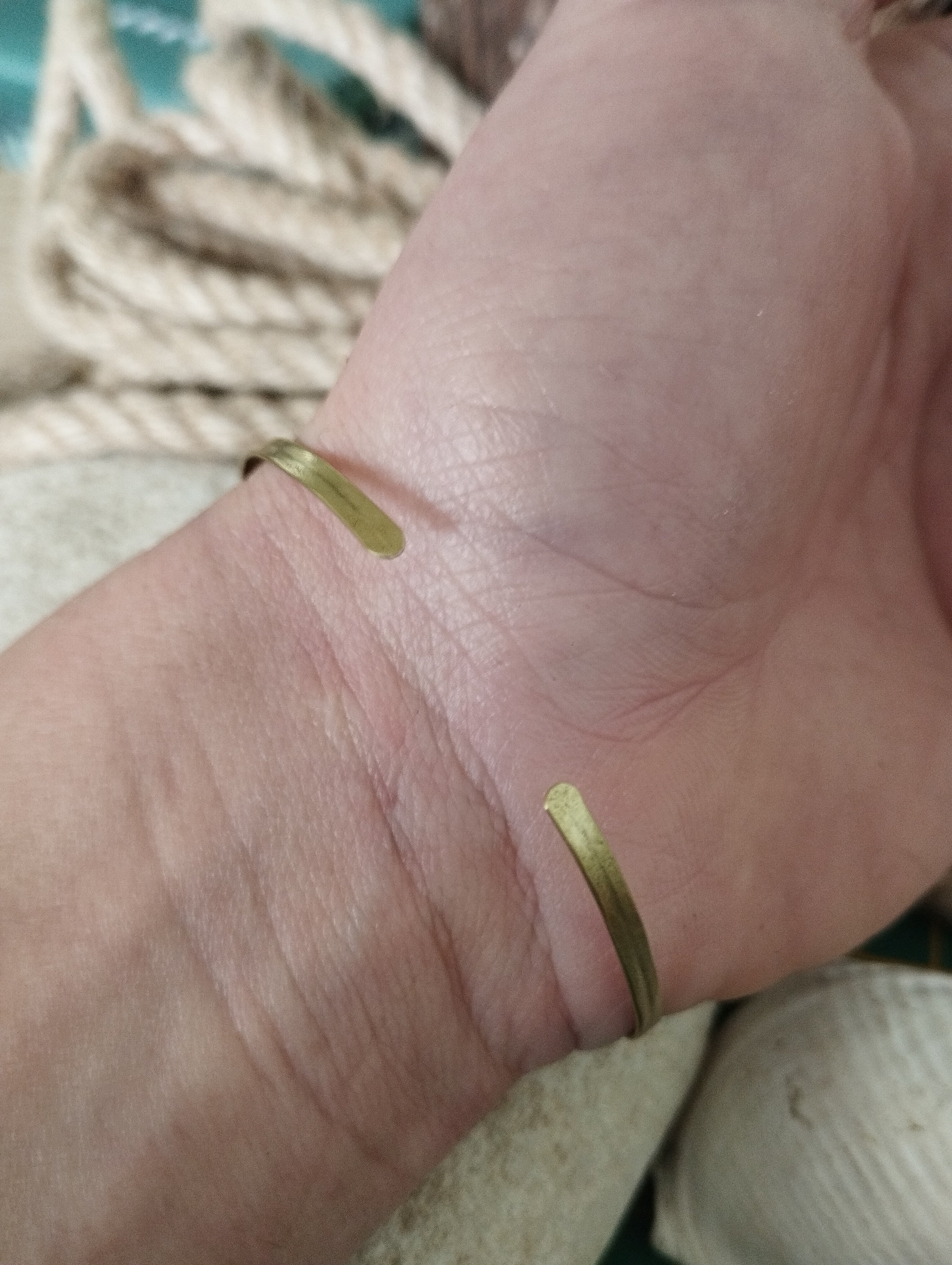 Bracelet laiton fabrication artisanale